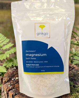 Ginkgo Wellness Shop Body and Foot Bath Magnesium Flakes 500g – Pure Zechstein®