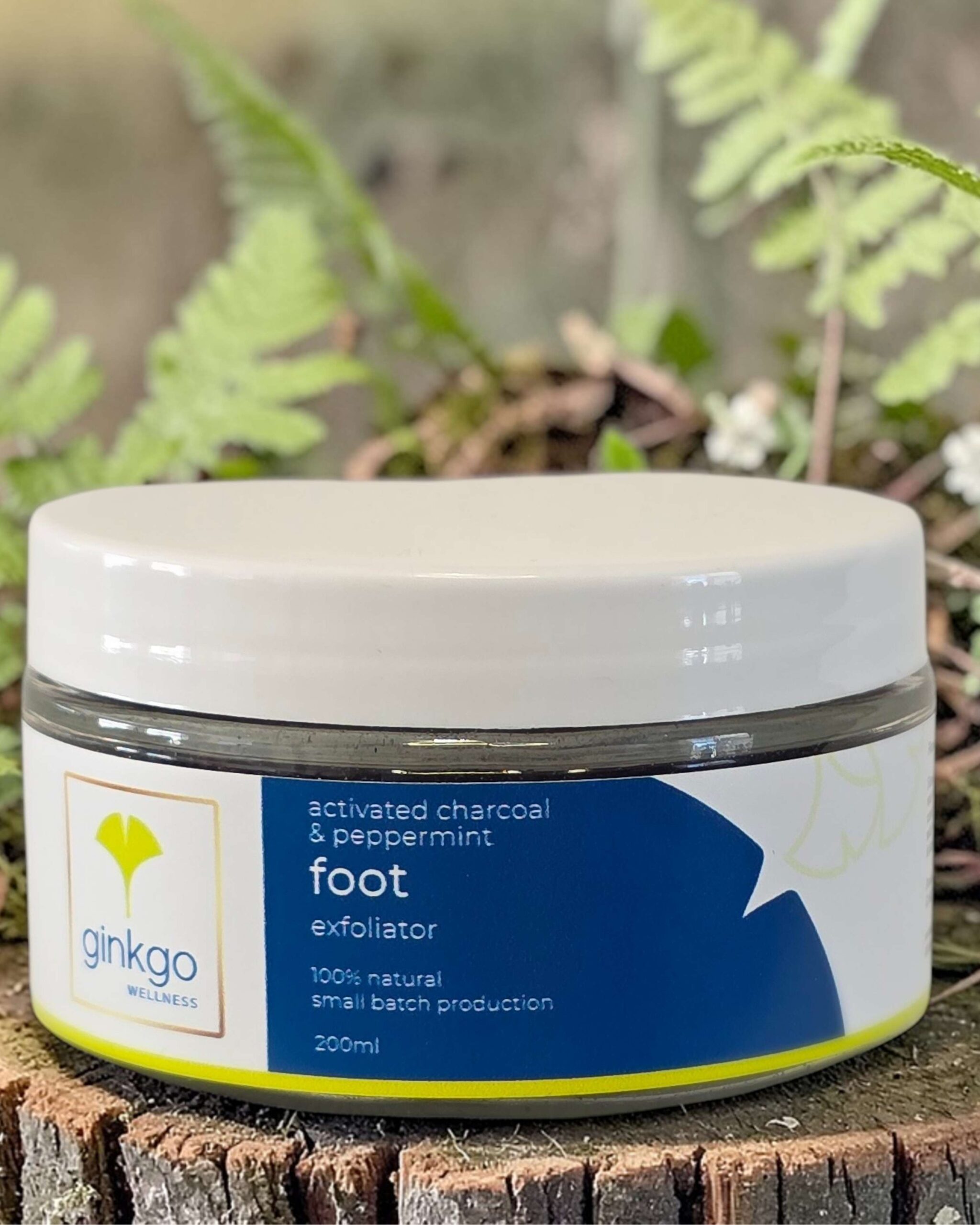 Ginkgo Wellness Shop Organic Salt Foot Exfoliator